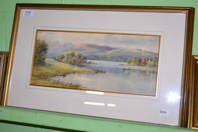 Lot 1195 - Two 19th century watercolour landscapes and an oil on panel signed Jean Belcher