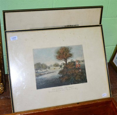 Lot 1205 - After J Pollard 'Live bait Fishing...' and 'Fly Fishing...' engraved by R.G. Reeve (2)