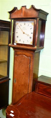 Lot 1254 - An oak thirty hour longcase clock, early 19th century