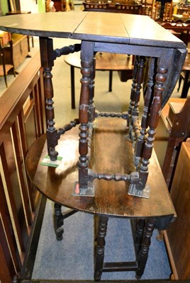 Lot 1274 - Two oak gateleg tables composed of 17th century and later elements