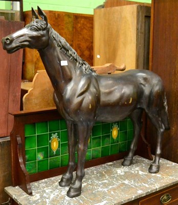 Lot 1276 - Bronze of a horse