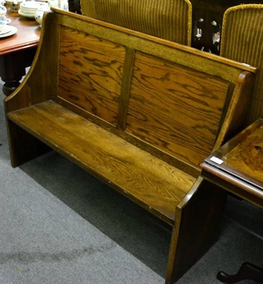 Lot 1303 - A late Victorian oak bench