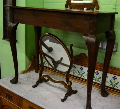 Lot 1368 - An 18th century oak centre table