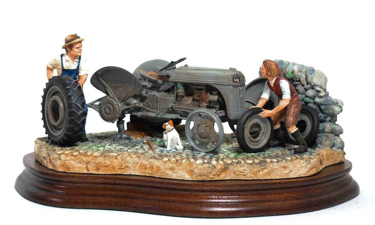 Lot 7 - Border Fine Arts 'Changing Times' (Ford Ferguson 9N), model No. B0912 by Ray Ayres, on wood...