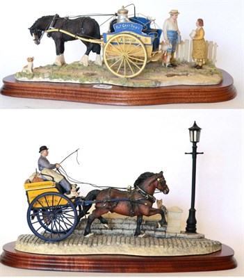 Lot 12 - Border Fine Arts 'Daily Delivery' (Milkman with Horse-drawn Cart), model No. JH103 by Ray...
