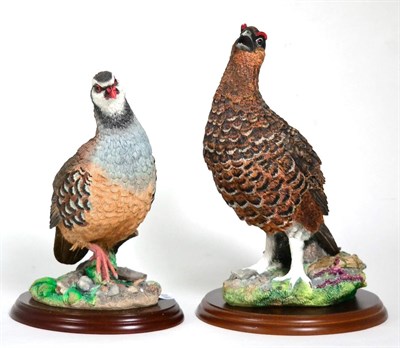 Lot 21 - Border Fine Arts Games Birds Comprising: 'Pheasant' (Style Two), model No. A0659 and 'Partidge'...