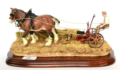 Lot 26 - Border Fine Arts 'Hay Cutting Starts Today' (Standard Edition), model No. B0405A by Ray Ayres,...
