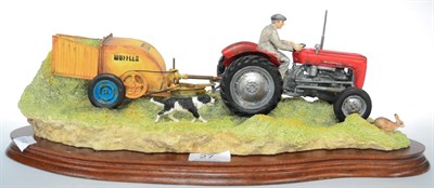 Lot 27 - Border Fine Arts 'Hay Turning' (Massey Ferguson Tractor and Wuffler), model No. JH110 by Ray Ayres