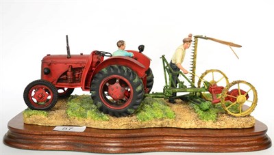 Lot 57 - Border Fine Arts 'The First Cut' (David Brown Cropmaster), model No. JH70 by Ray Ayres, limited...