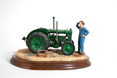 Lot 65 - Border Fine Arts 'Won't Start' (Tractor, Farmer and Collie), model No. B0299 by Ray Ayres, on...