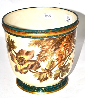 Lot 138 - A Victorian Limoges jardiniere