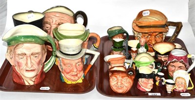 Lot 142 - A group of Royal Doulton, Beswick and other character jugs
