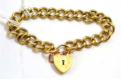 Lot 206 - A 9ct gold curb link bracelet