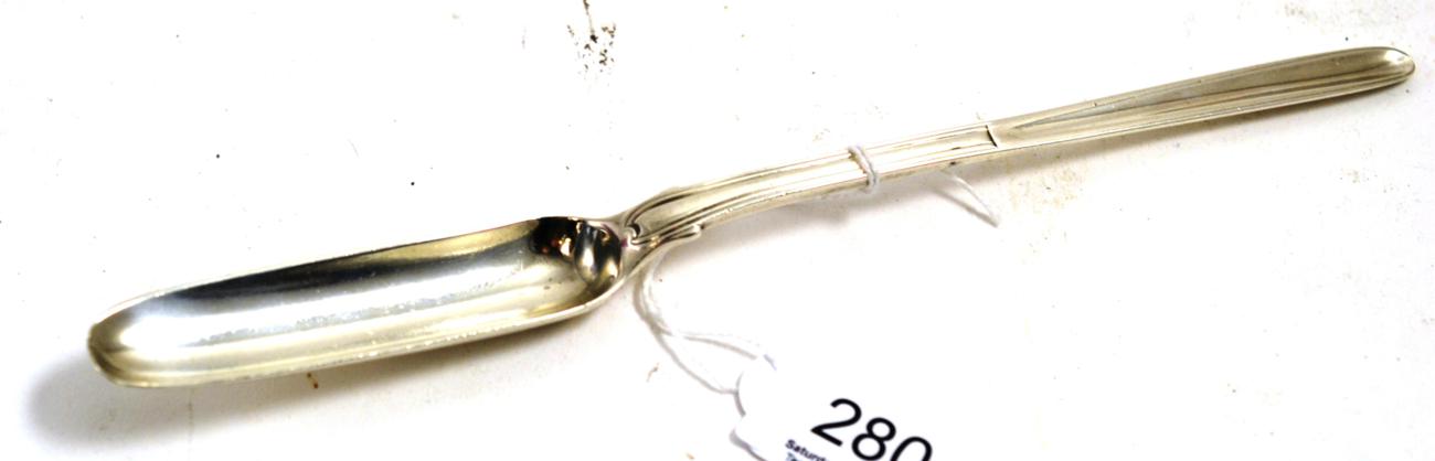 Lot 280 - A silver marrow scoop, London 1822