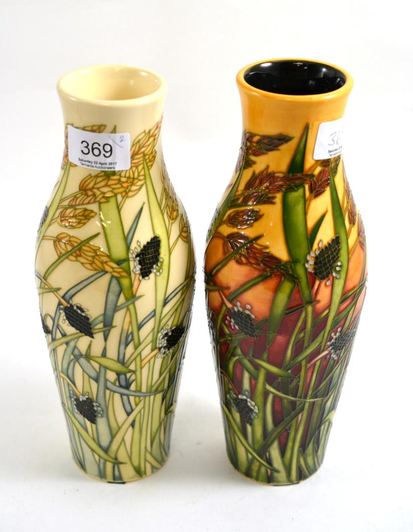 Lot 369 Two modern Moorcroft vases, 'Savannah' and