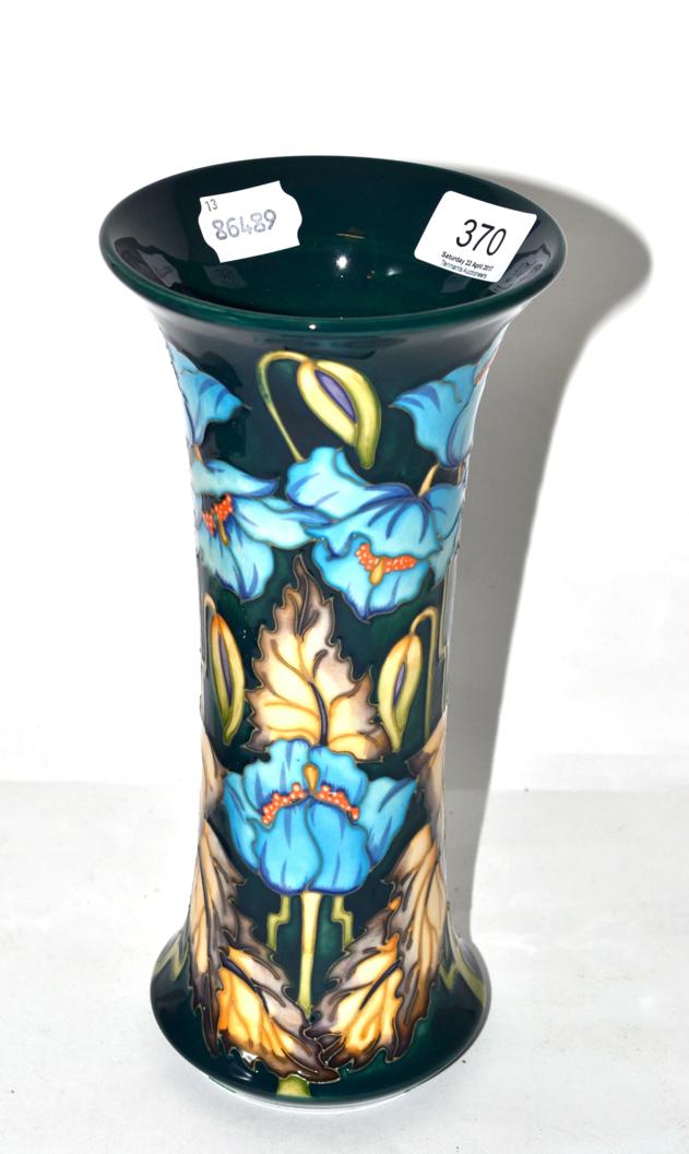 Lot 370 - A modern Moorcroft vase, 'Himalayan Poppy' pattern, 26cm high (boxed)