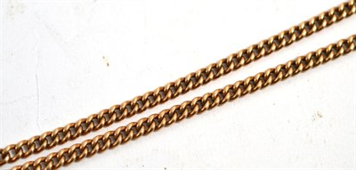 Lot 422 - A 9ct gold watch chain