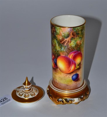 Lot 428 - A Royal Worcester spill vase with associated cover, signed Bowen&nbsp