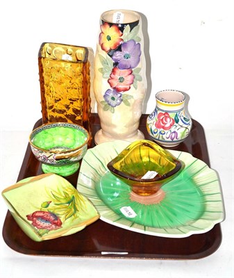 Lot 468 - A selection of 20th century ceramics and glass including Maling, Carlton ware, Poole, Shelley...