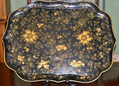 Lot 493 - A Jennens & Bettridge's London papier mache tray (a.f.)