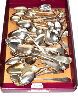 Lot 510 - Quantity of Irish and English silver spoons, various dates and makers, and some Continental...