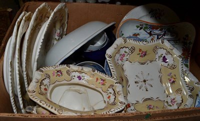 Lot 1013 - Rockingham dessert ware and blue and white etc