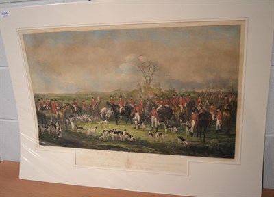 Lot 1044 - The Bedale Hunt, [c.1840], coloured engraving by W.H. Simmonds after A.A. Martin, plate 430 by...