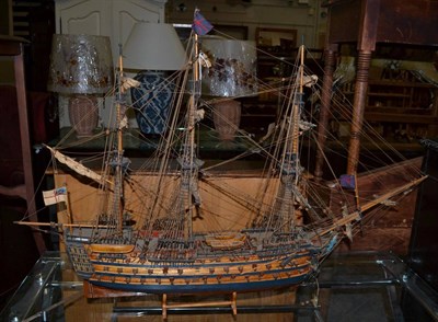 Lot 1073 - Scratch built galleon Nelson's flagship victory