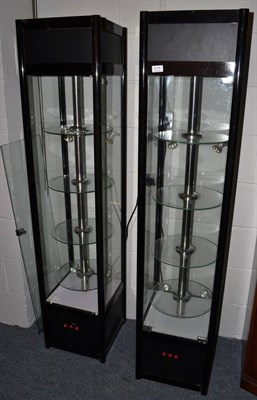 Lot 1117 - Two glass shop display cabinets