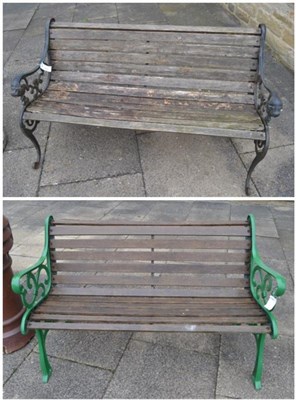 Lot 1123 - Two garden benches