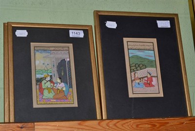 Lot 1143 - A group of eight 20th century Indian framed watercolours