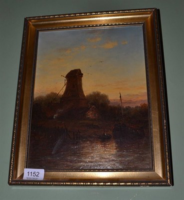 Lot 1152 - G Stainton, Old Mill on the Humber, oil on canvas