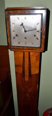 Lot 1184 - A small chiming longcase clock