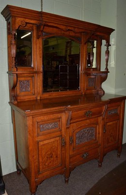 Lot 1195 - A mirror back sideboard