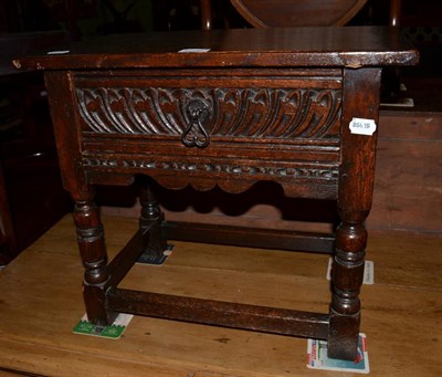 Lot 1200 - An oak small side table