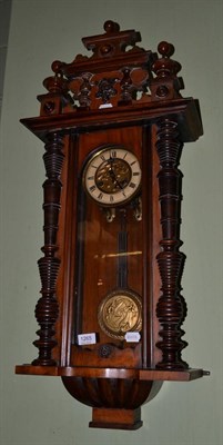 Lot 1265 - A Vienna type wall clock