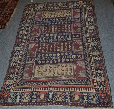 Lot 1288 - Shirvan Baku rug, East Caucasus, the field of polychrome bnads of geometric devices enclosed by...