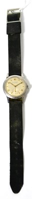 Lot 16 - A stainless steel wristwatch, signed Longines