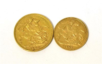Lot 60 - An 1897 sovereign and a 1902 half sovereign