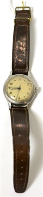 Lot 76 - A stainless steel centre seconds wristwatch, signed Longines
