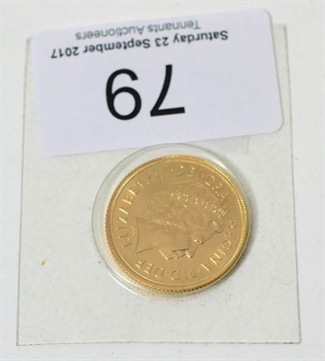 Lot 79 - A gold half sovereign, dated 2000