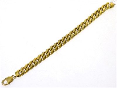 Lot 106 - A 9 carat gold curb link bracelet