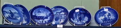 Lot 222 - A large group of thirty-seven Royal Copenhagen year and Christmas plates