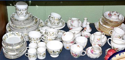 Lot 225 - A Royal Crown Derby part tea service together with other small Derby items and a Wedgwood...