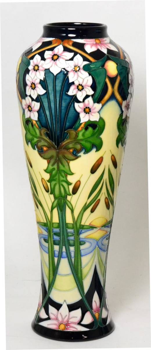 Lot 275 - Moorcroft baluster vase by Kerry Goodwin, limited edition 56/100, 36cm high, with box