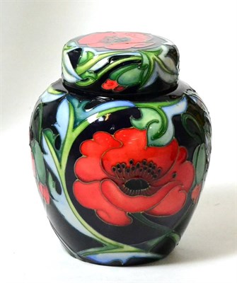 Lot 279 - A Moorcroft pottery Wilverley pattern ginger jar by Rachel Bishop, dated 2007, 15cm high&nbsp