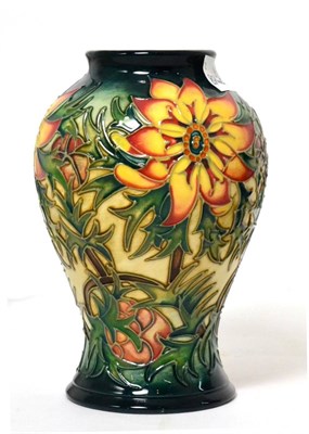 Lot 285 - A Moorcroft Spike pattern vase by Rachel Bishop, signed by Beverley Wilks