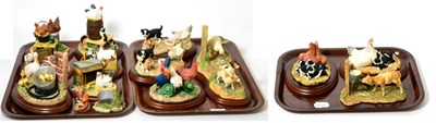 Lot 310 - Border Fine Arts Animal Figurines Including: 'Morning Feed' (brown/white), model No. JH82B,...