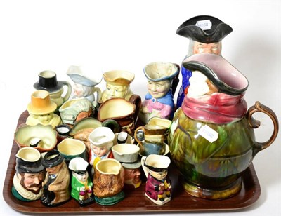 Lot 321 - A collection of assorted Royal Doulton and other character and Toby jugs