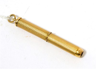 Lot 349 - A 9ct gold tooth pick